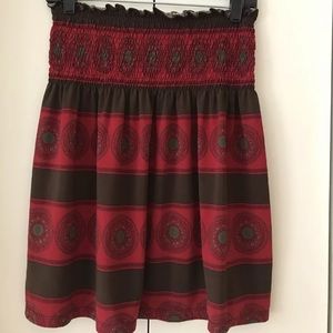 BCBG XS S strapless blouse